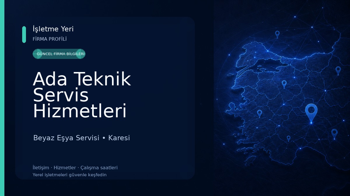 Ada Teknik Servis Hizmetleri Beyaz Eşya Servisi