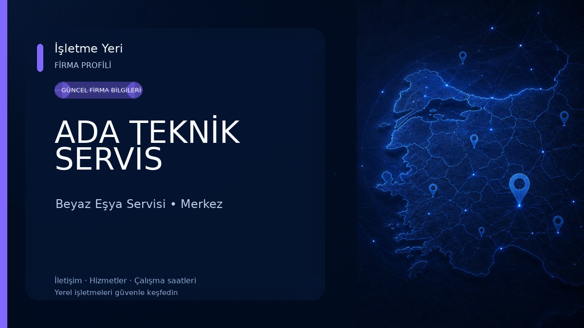 ADA TEKNİK SERVİS Beyaz Eşya Servisi