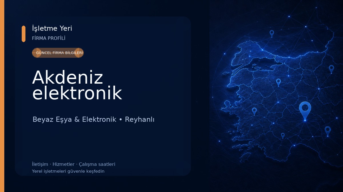 Akdeniz elektronik Beyaz Eşya & Elektronik