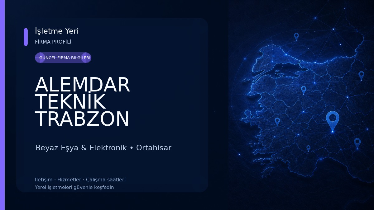 ALEMDAR TEKNİK TRABZON Beyaz Eşya & Elektronik