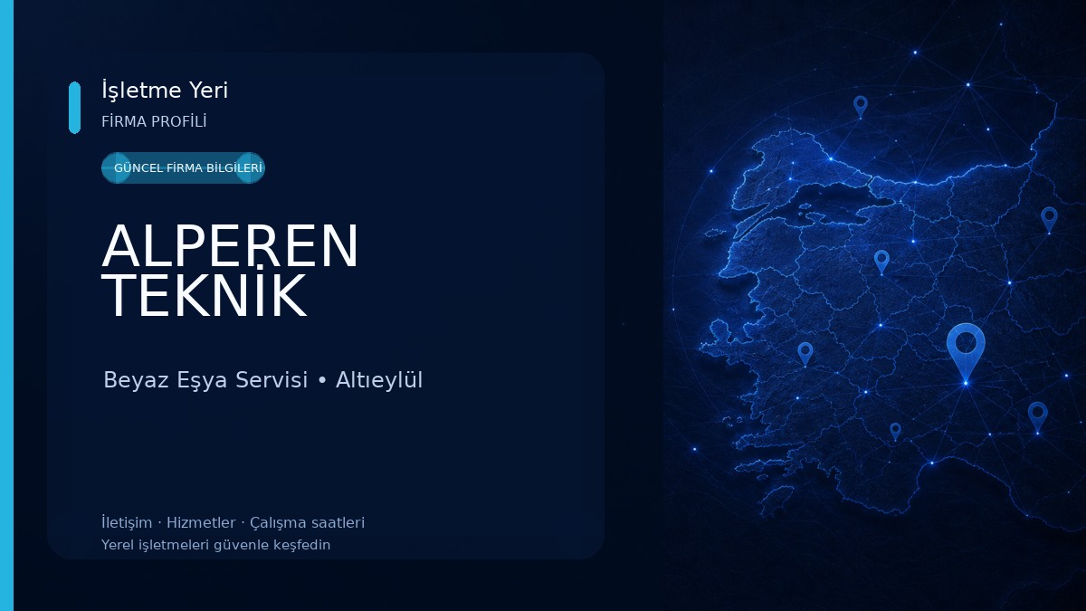 ALPEREN TEKNİK Beyaz Eşya Servisi