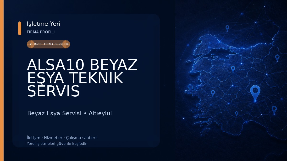 ALSA10 BEYAZ EŞYA TEKNIK SERVIS Beyaz Eşya Servisi