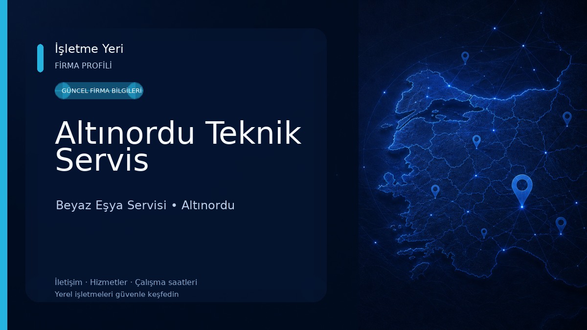 Altınordu Teknik Servis Beyaz Eşya Servisi