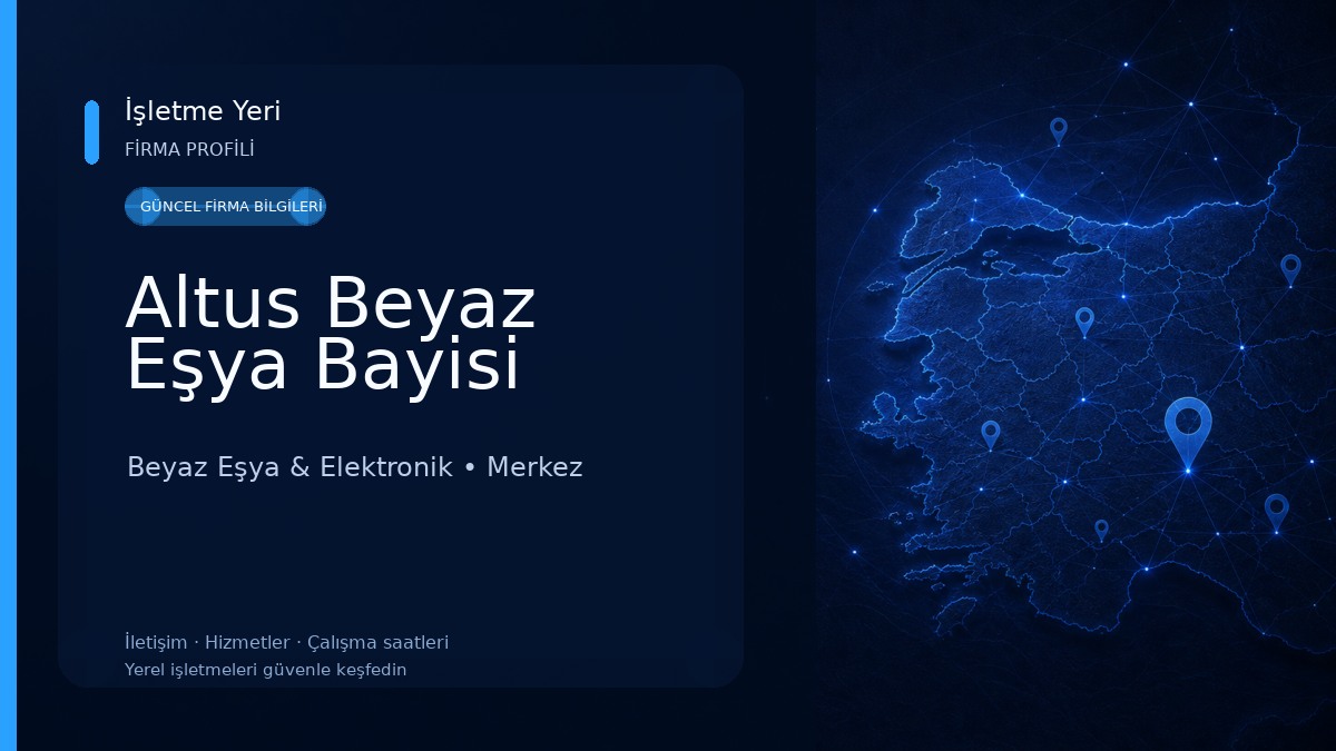Altus Beyaz Eşya Bayisi Beyaz Eşya & Elektronik
