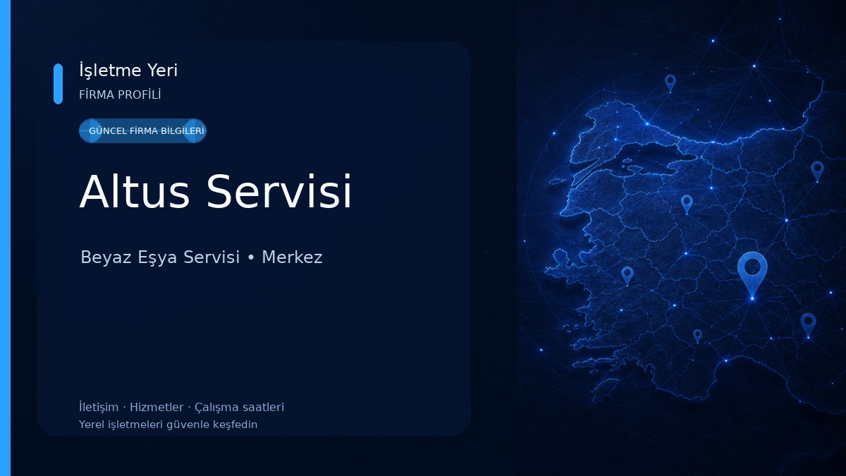 Altus Servisi Beyaz Eşya Servisi