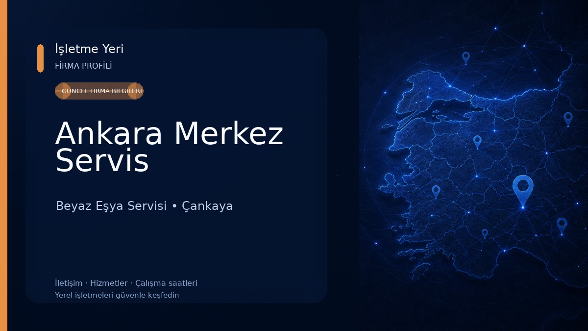 Ankara Merkez Servis Beyaz Eşya Servisi