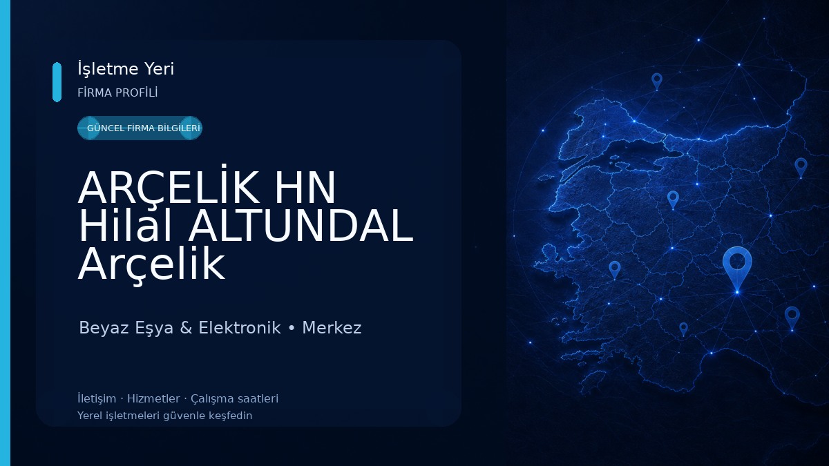 ARÇELİK HN Hilal ALTUNDAL Arçelik