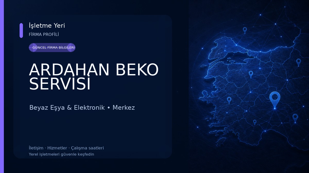 ARDAHAN BEKO SERVİSİ Beyaz Eşya & Elektronik