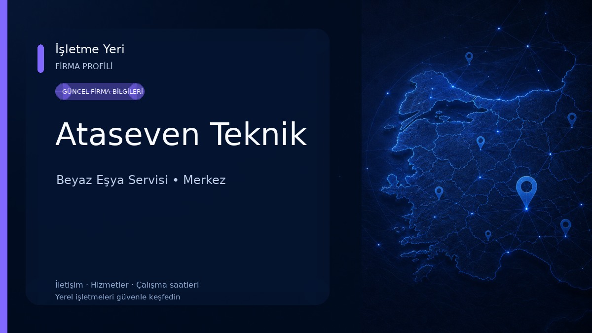 Ataseven Teknik Beyaz Eşya Servisi