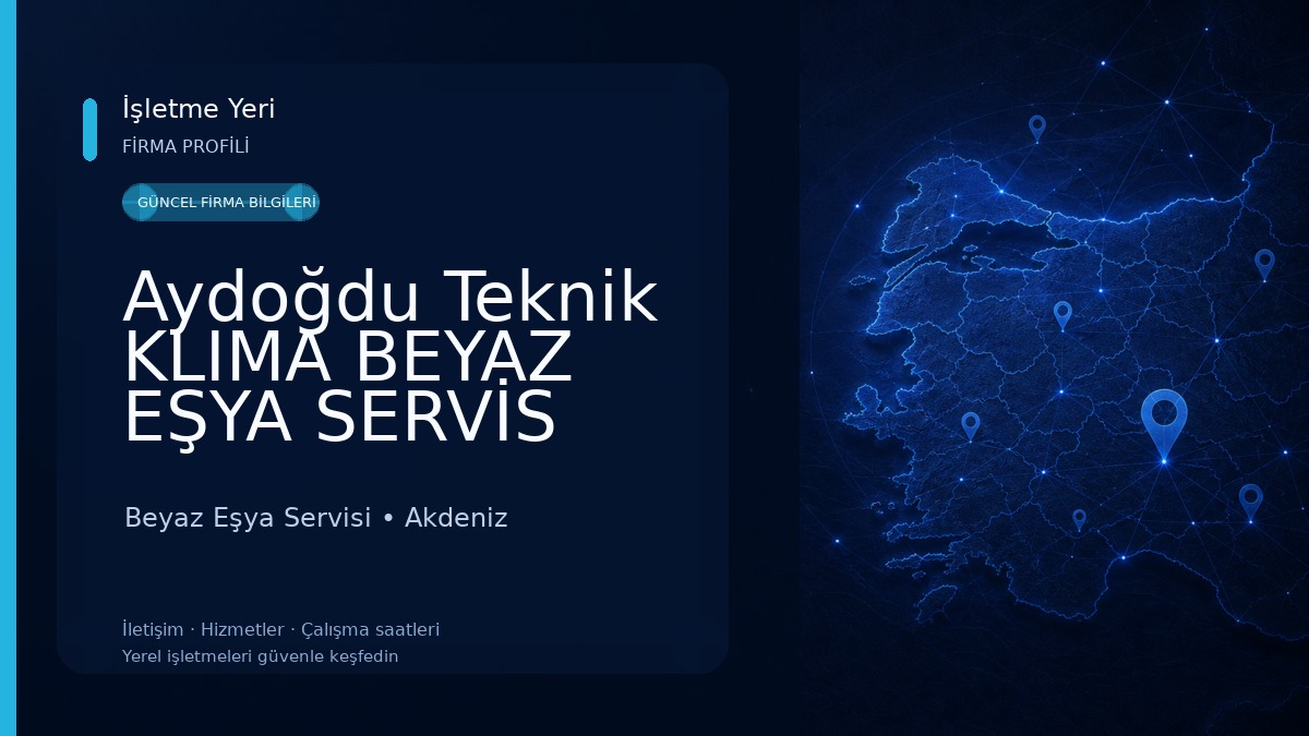 Aydoğdu Teknik KLIMA BEYAZ EŞYA SERVİS Beyaz Eşya Servisi