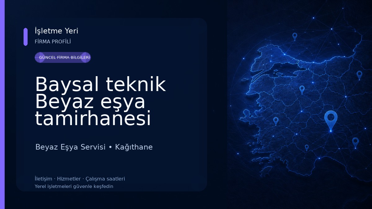 Baysal teknik Beyaz eşya tamirhanesi Aynı gün servis Garantili işçilik Beyaz Eşya Servisi