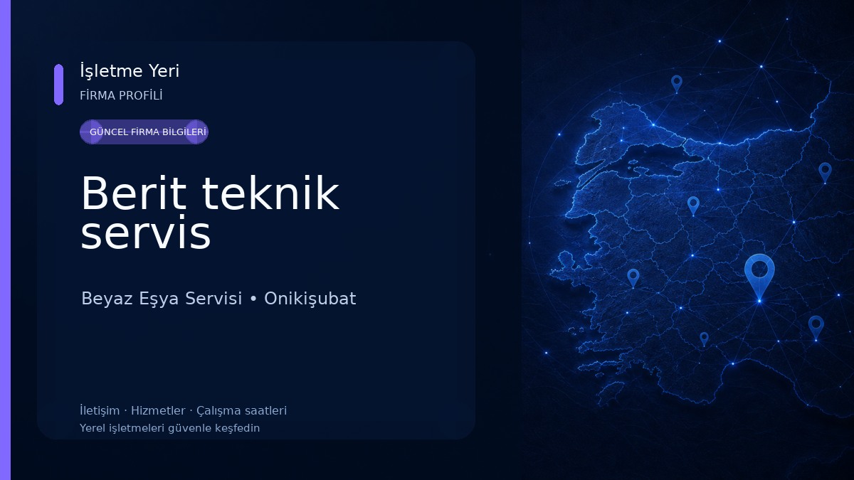 Berit teknik servis Beyaz Eşya Servisi