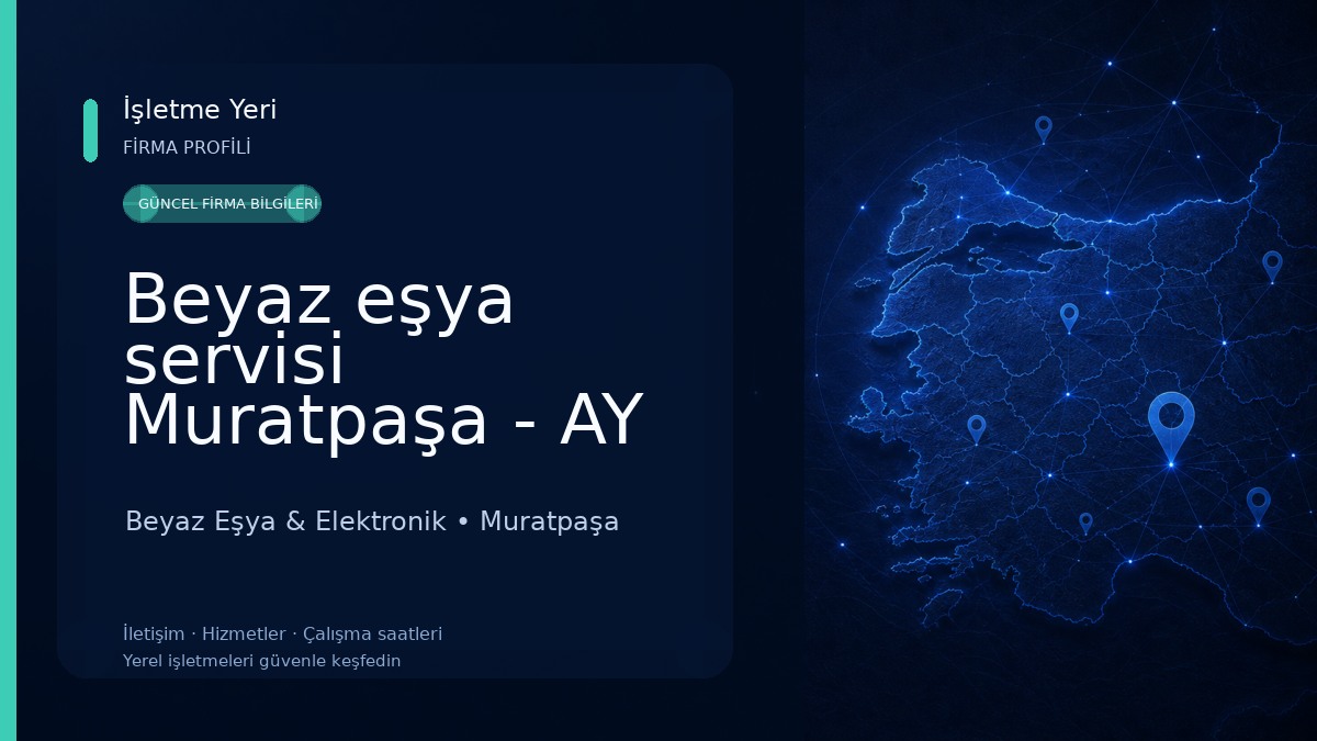 Beyaz eşya servisi Muratpaşa - AY Teknik Beyaz Eşya & Elektronik