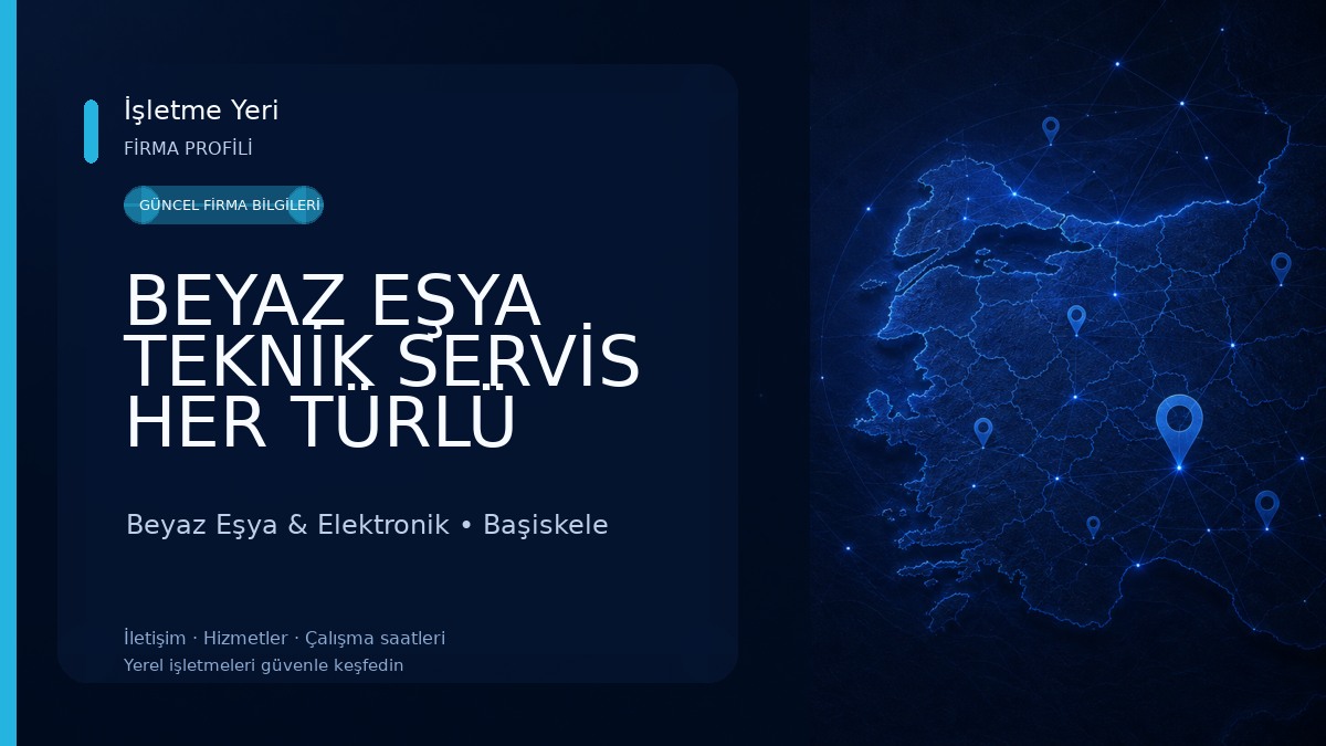 BEYAZ EŞYA TEKNİK SERVİS HER TÜRLÜ MARKA TAMİRİ Beyaz Eşya & Elektronik