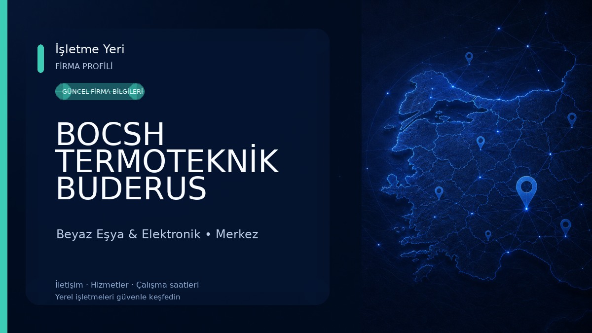 BOCSH TERMOTEKNİK BUDERUS YETKİLİ SERVİS Beyaz Eşya & Elektronik