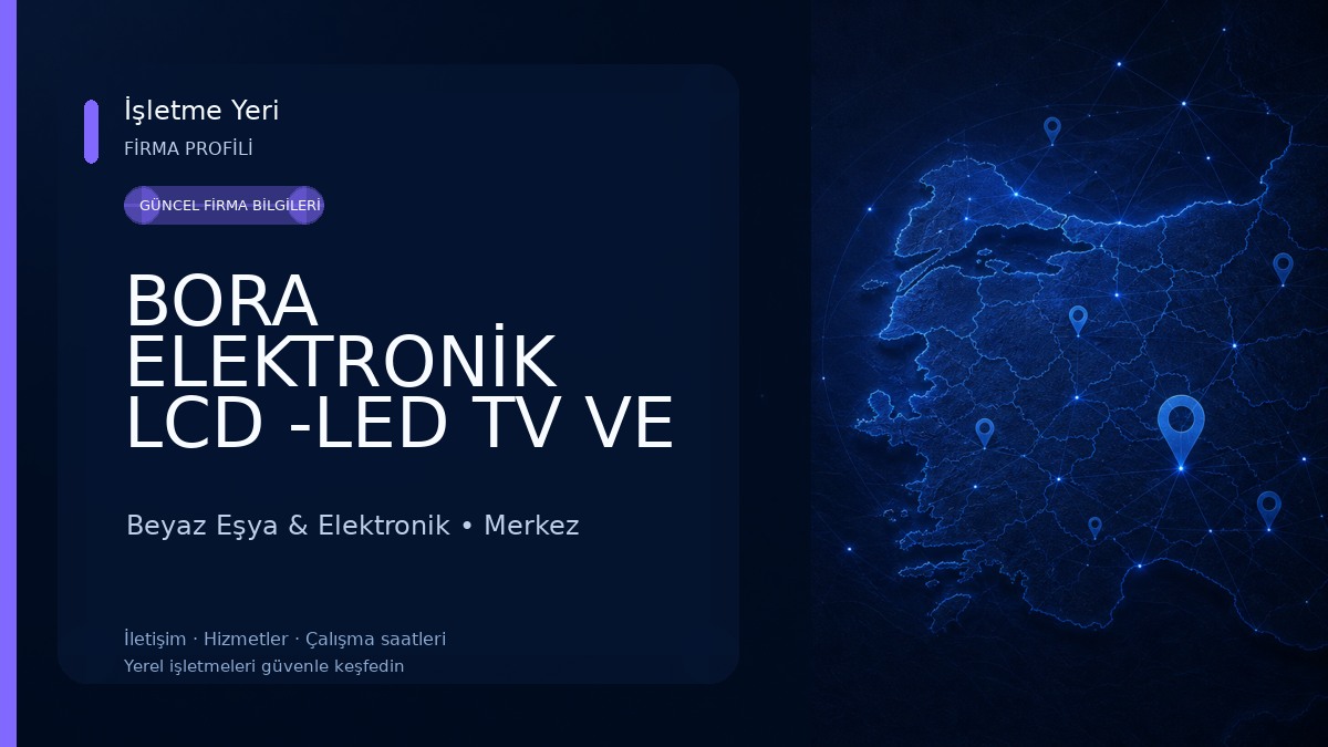 BORA ELEKTRONİK LCD -LED TV VE UYDU HASTANESİ ÇANAK ANTEN KURULUMU Beyaz Eşya & Elektronik