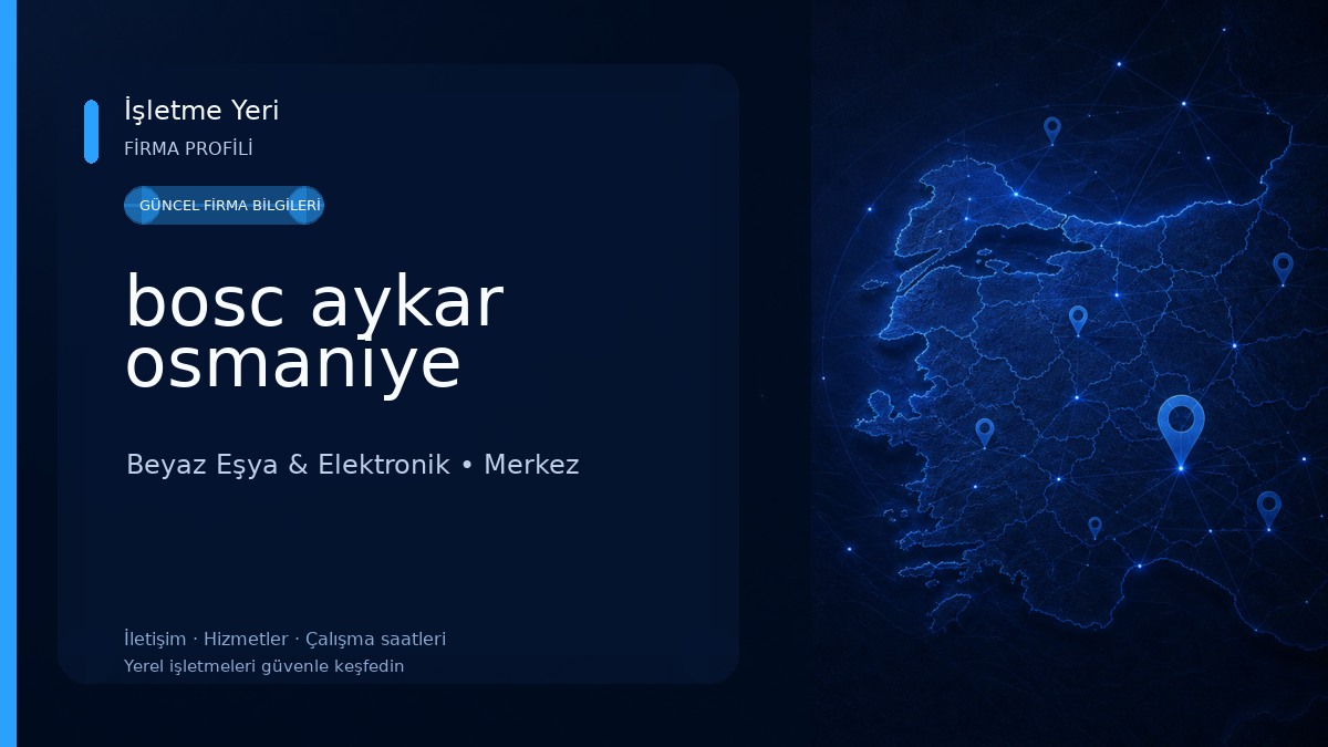 bosc aykar osmaniye