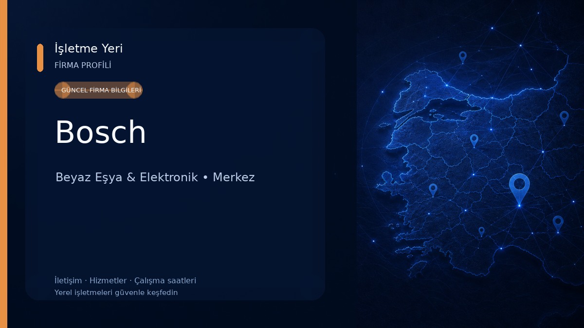 Bosch Beyaz Eşya & Elektronik