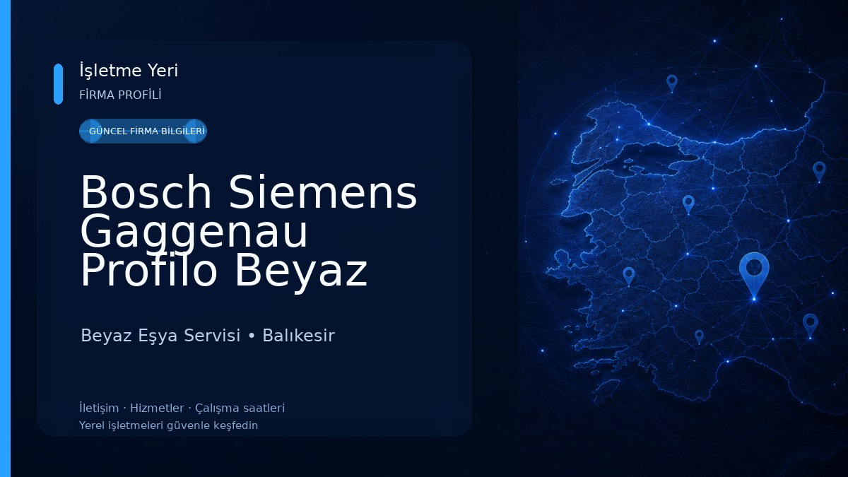 Bosch Siemens Gaggenau Profilo Beyaz Eşya Yetkili Merkez Servis Beyaz Eşya Servisi