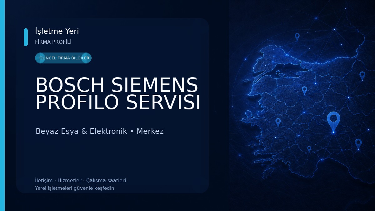 BOSCH SIEMENS PROFILO SERVISI