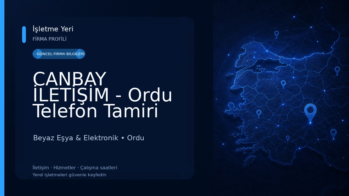 CANBAY İLETİŞİM - Ordu Telefon Tamiri