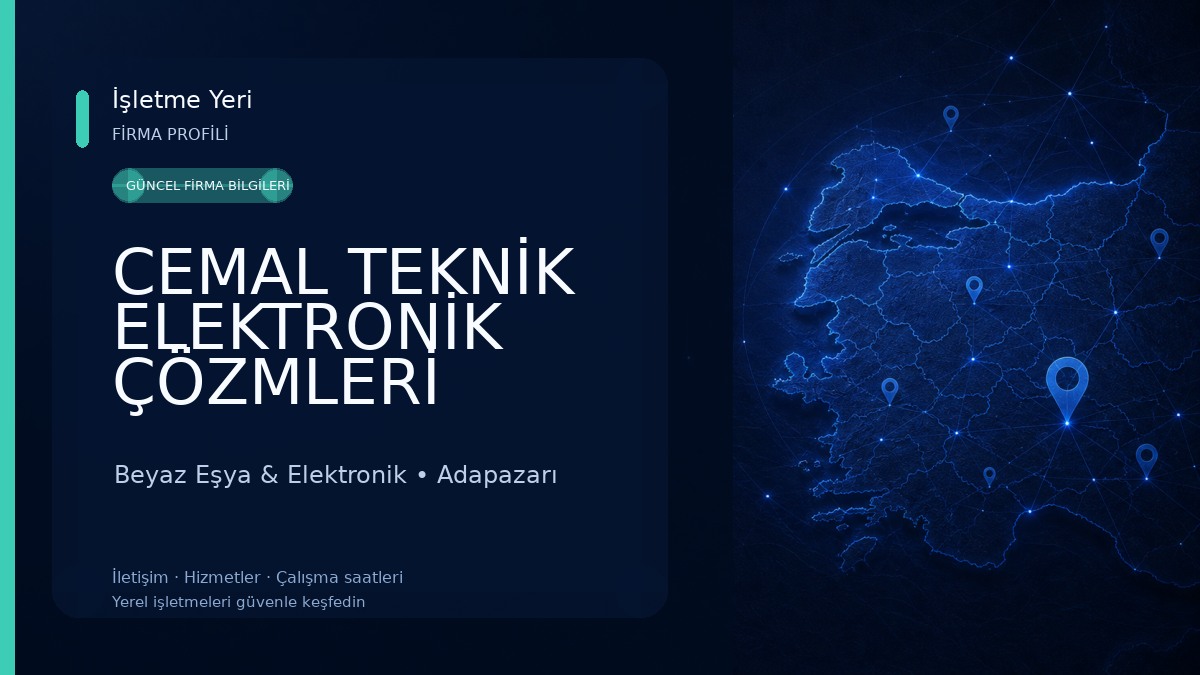 CEMAL TEKNİK ELEKTRONİK ÇÖZMLERİ /KOMBİ /KLİMA/BEYAZ EŞYA YEDEK PARÇA