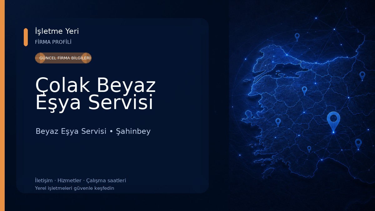 Çolak Beyaz Eşya Servisi Beyaz Eşya Servisi