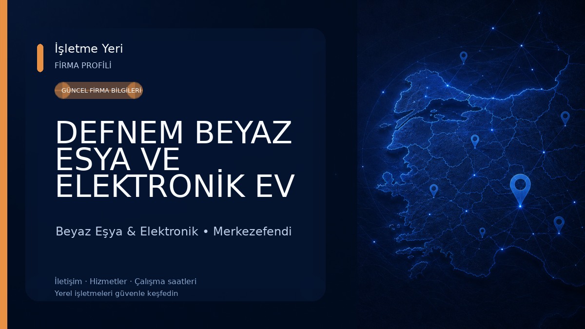 DEFNEM BEYAZ ESYA VE ELEKTRONİK EV ALETLERİ 