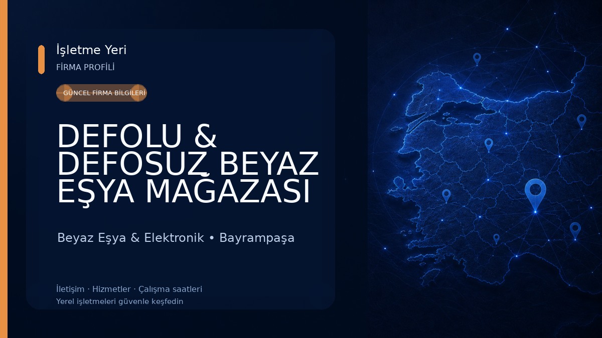 DEFOLU & DEFOSUZ BEYAZ EŞYA MAĞAZASI MİRA BEYAZ EŞYA DTM SAN. VE TİC. LTD. STİ Beyaz Eşya & Elektronik