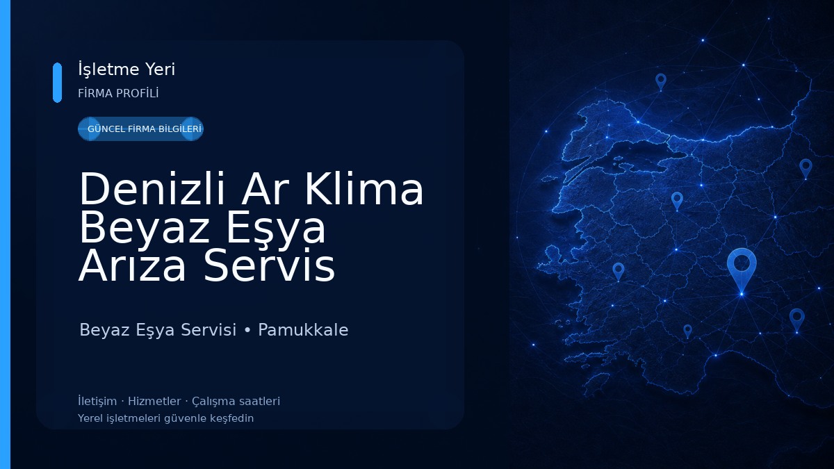 Denizli Ar Klima Beyaz Eşya Arıza Servis Montaj