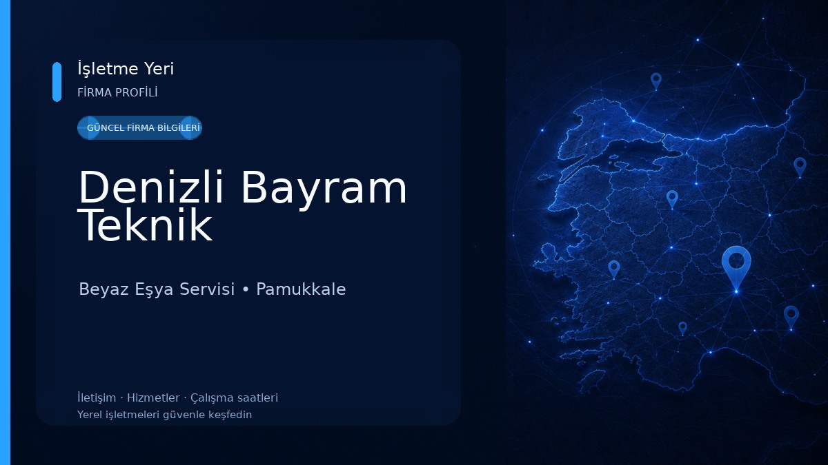 Denizli Bayram Teknik Beyaz Eşya Servisi