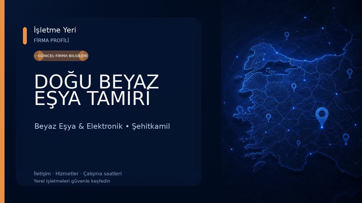 DOĞU BEYAZ EŞYA TAMİRİ Beyaz Eşya & Elektronik