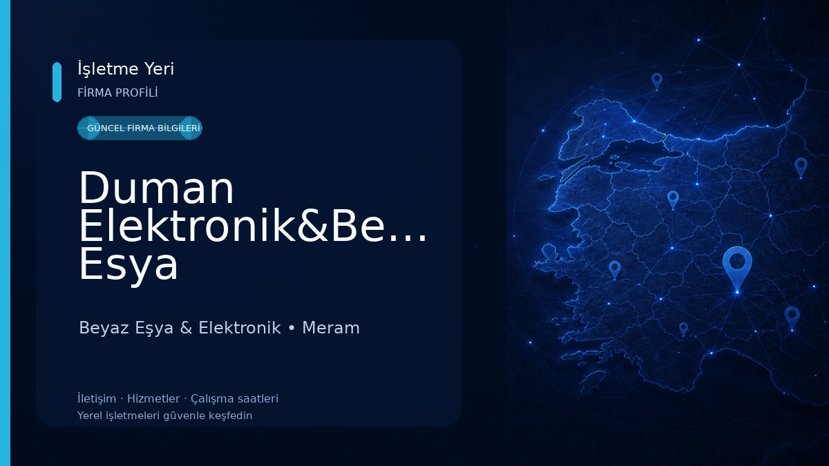 Duman Elektronik&Beyaz Esya Beyaz Eşya & Elektronik