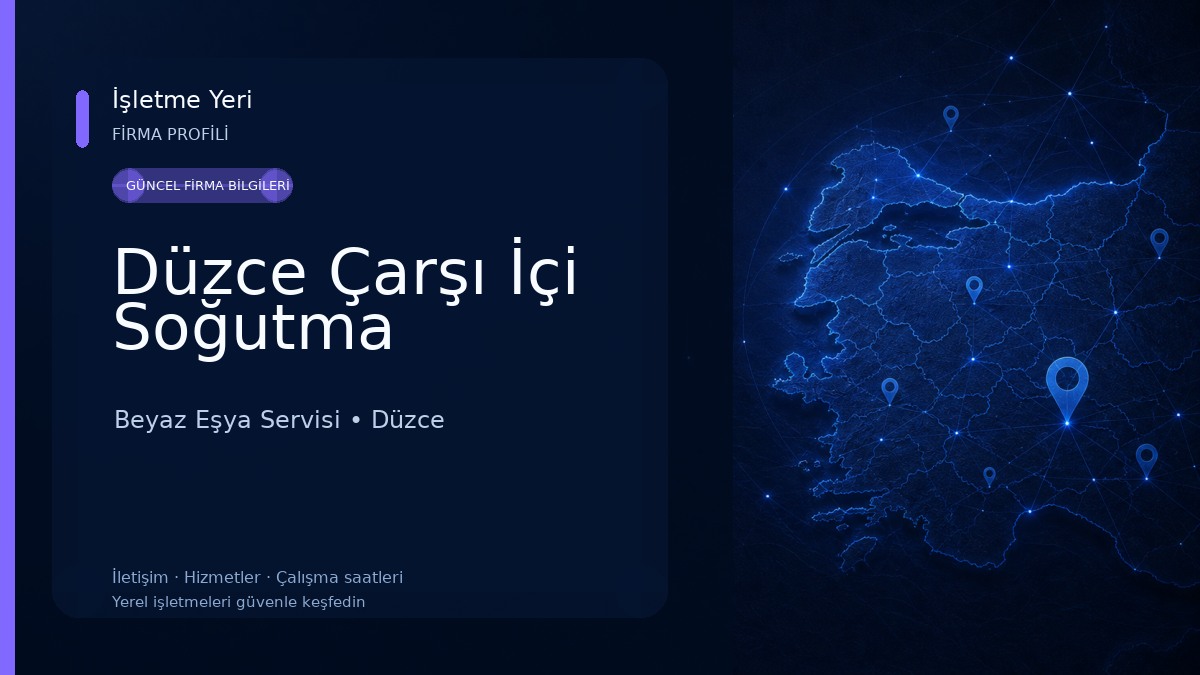 Düzce Çarşı İçi Soğutma Beyaz Eşya Servisi