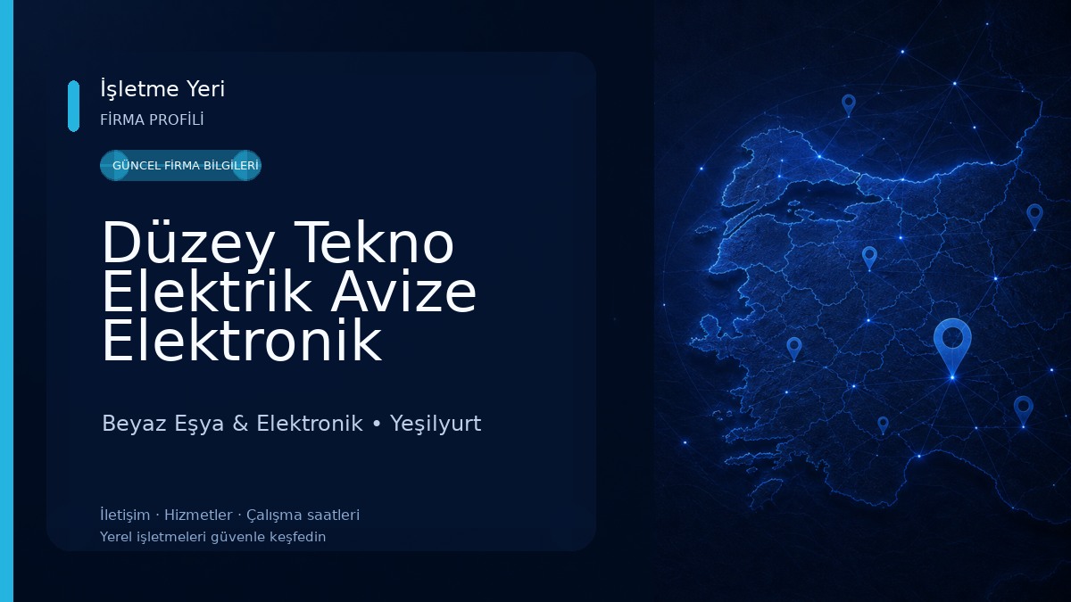 Düzey Tekno Elektrik Avize Elektronik AUDİO Görüntülü Diafon Yetkili servis Beyaz Eşya & Elektronik