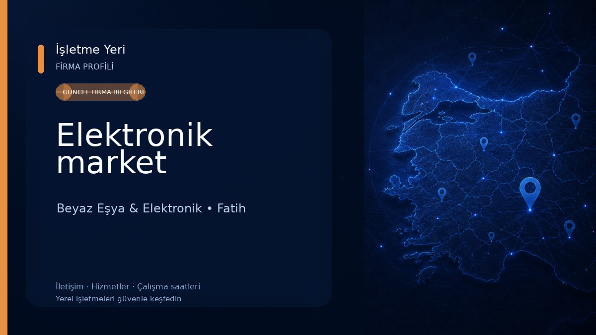 Elektronik market Beyaz Eşya & Elektronik