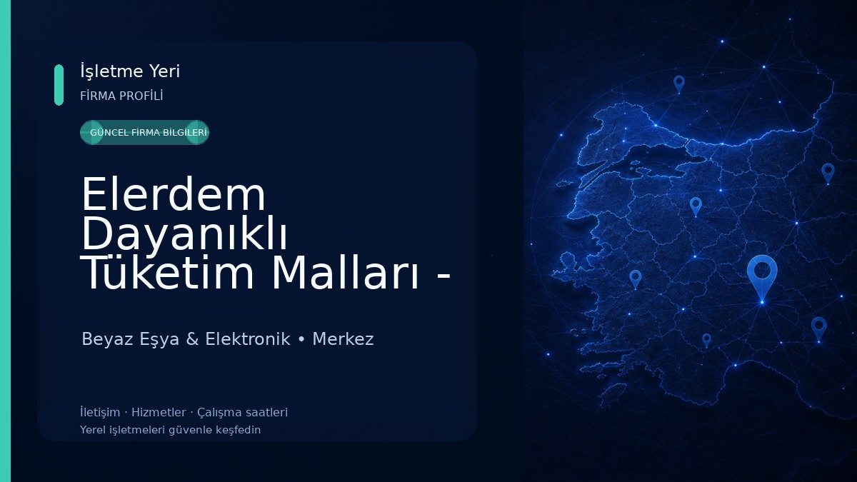Elerdem Dayanıklı Tüketim Malları - Altus Bayiliği Beyaz Eşya & Elektronik