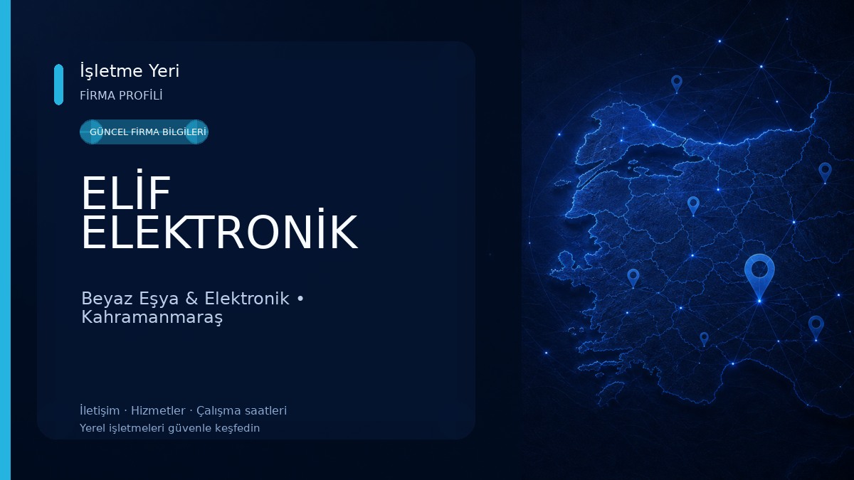 ELİF ELEKTRONİK Beyaz Eşya & Elektronik