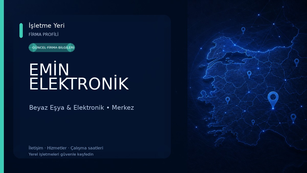 EMİN ELEKTRONİK Beyaz Eşya & Elektronik