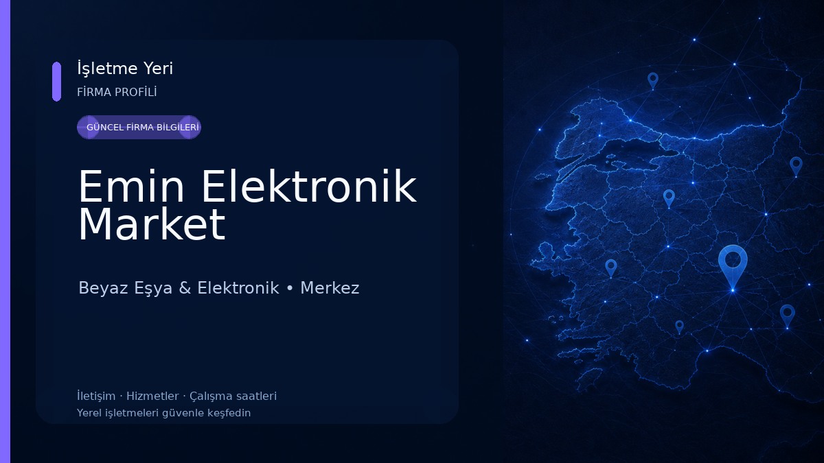 Emin Elektronik Market Beyaz Eşya & Elektronik