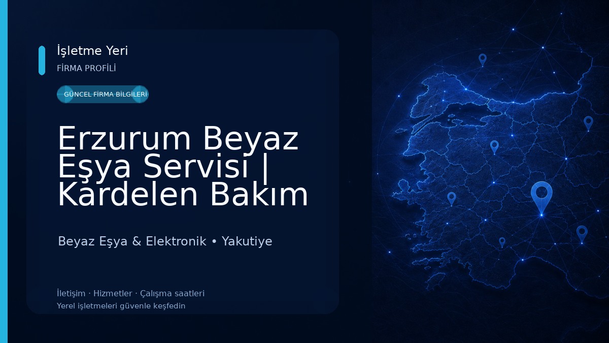 Erzurum Beyaz Eşya Servisi | Kardelen Bakım Onarım