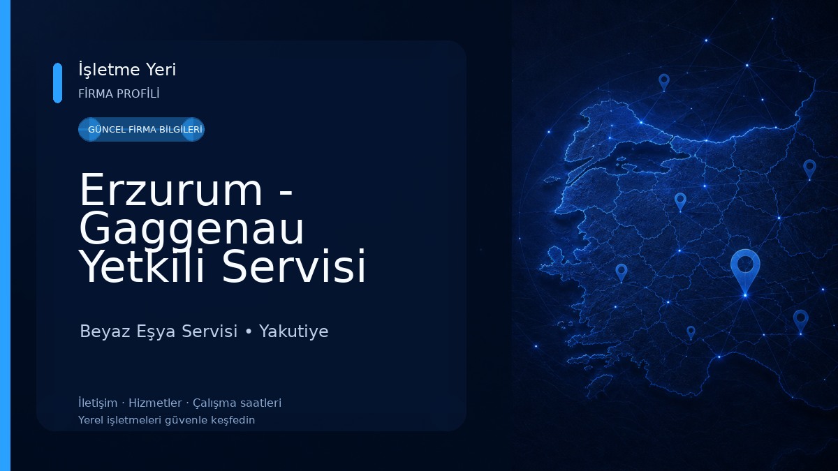 Erzurum - Gaggenau Yetkili Servisi