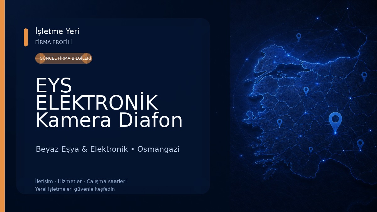 EYS ELEKTRONİK Kamera Diafon ve Alarm Sistemleri