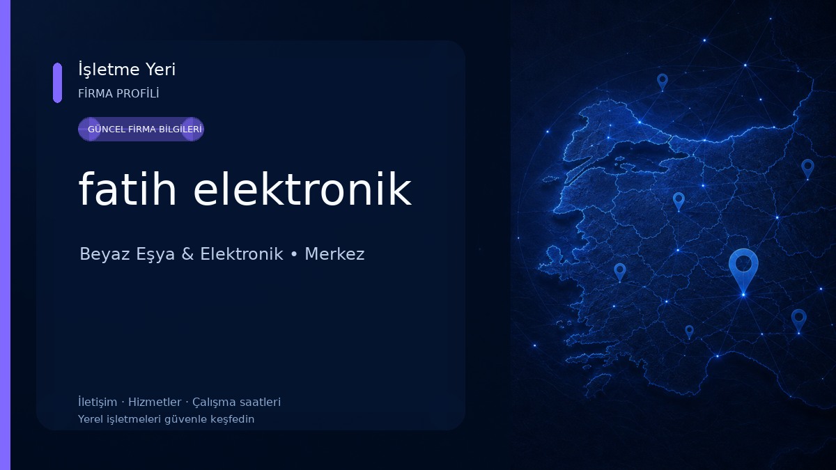 fatih elektronik Beyaz Eşya & Elektronik