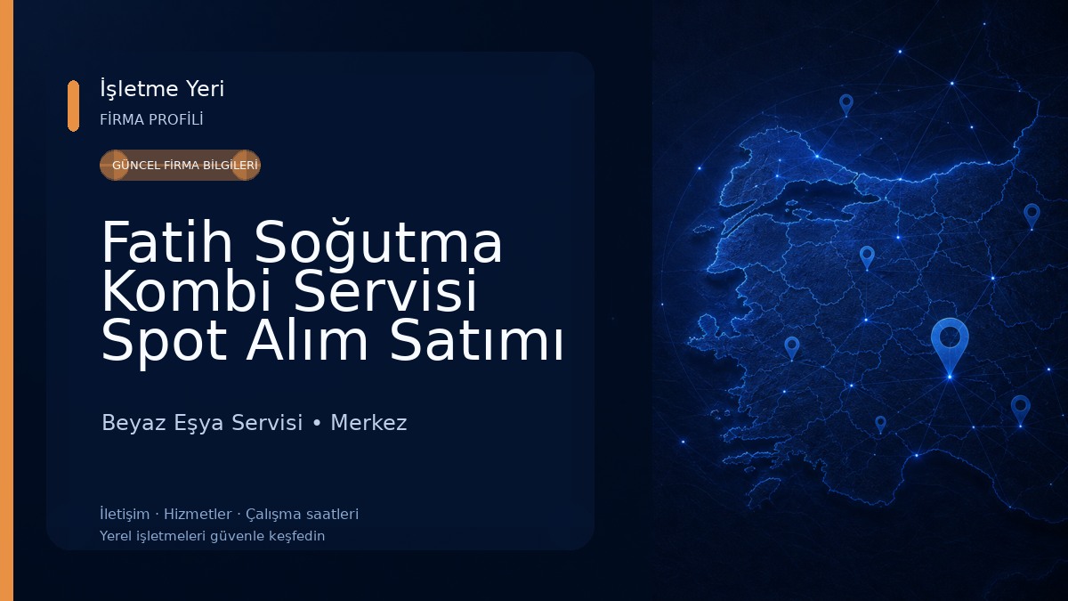 Fatih Soğutma Kombi Servisi Spot Alım Satımı