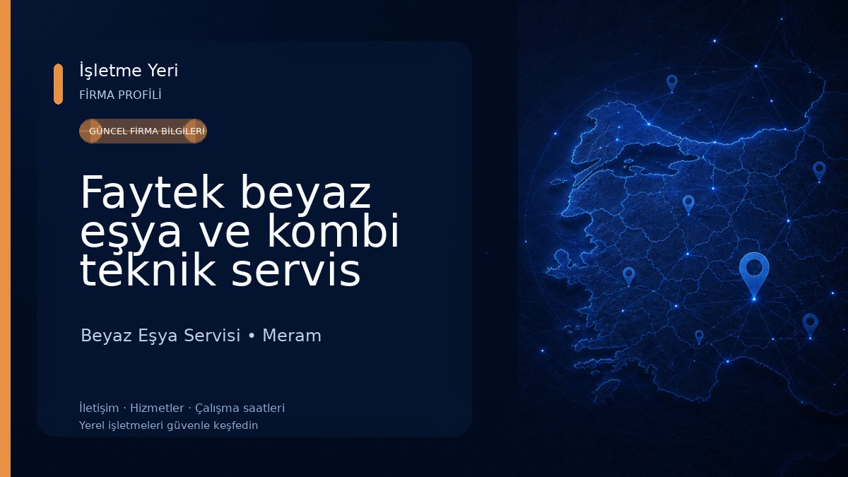 Faytek beyaz eşya ve kombi teknik servis