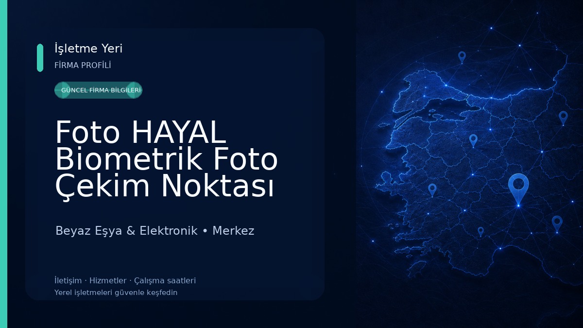 Foto HAYAL Biometrik Foto Çekim Noktası