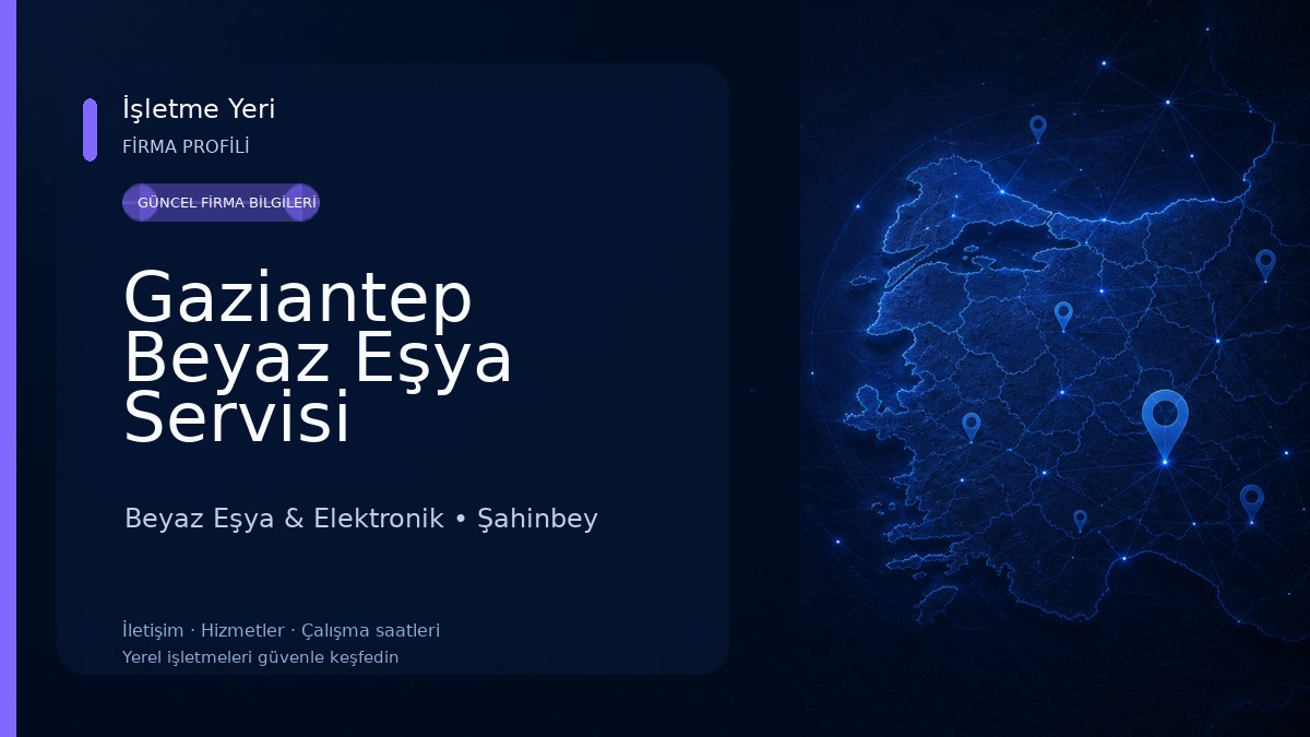 Gaziantep Beyaz Eşya Servisi Beyaz Eşya & Elektronik