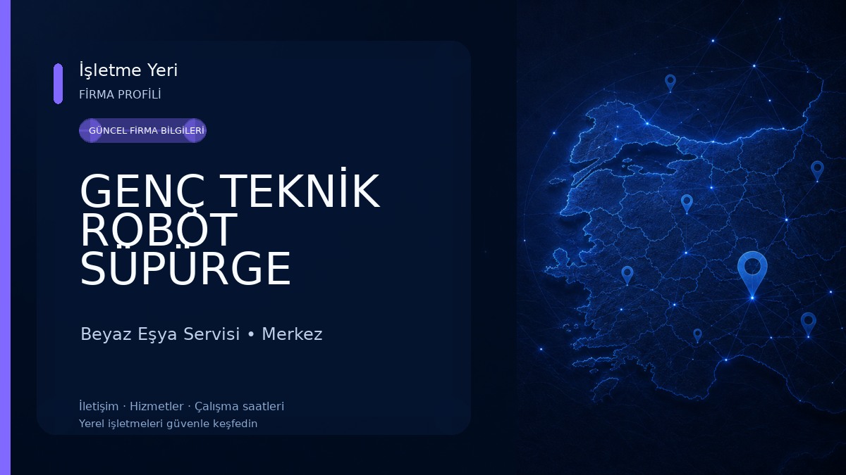 GENÇ TEKNİK ROBOT SÜPÜRGE 