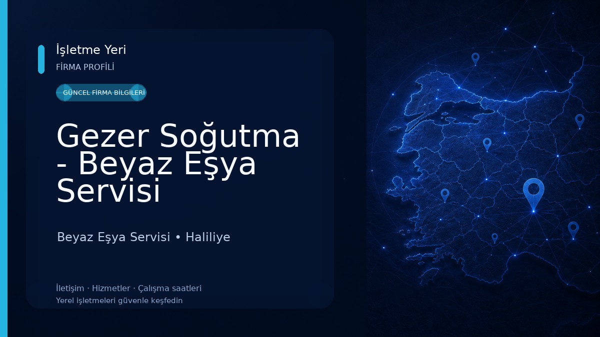 Gezer Soğutma - Beyaz Eşya Servisi